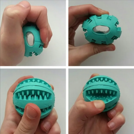 Slow Feeder Dog Ball for interactive feeding and play