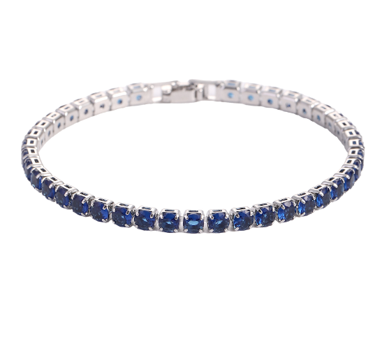 Hip Hop Micro Zircon Tennis Bracelet Set with sparkling zircon stones
