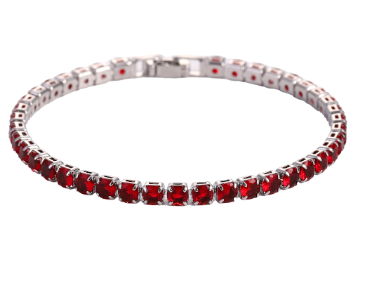 Hip Hop Micro Zircon Tennis Bracelet Set with sparkling zircon stones