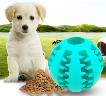 Slow Feeder Dog Ball for interactive feeding and play