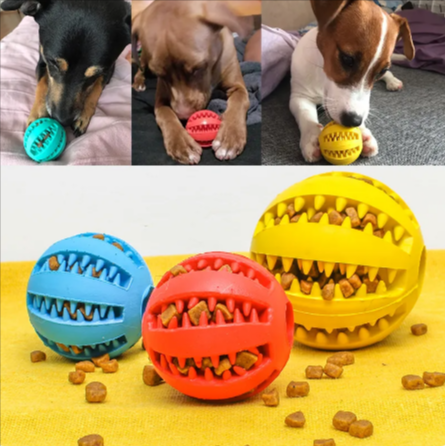 Slow Feeder Dog Ball for interactive feeding and play